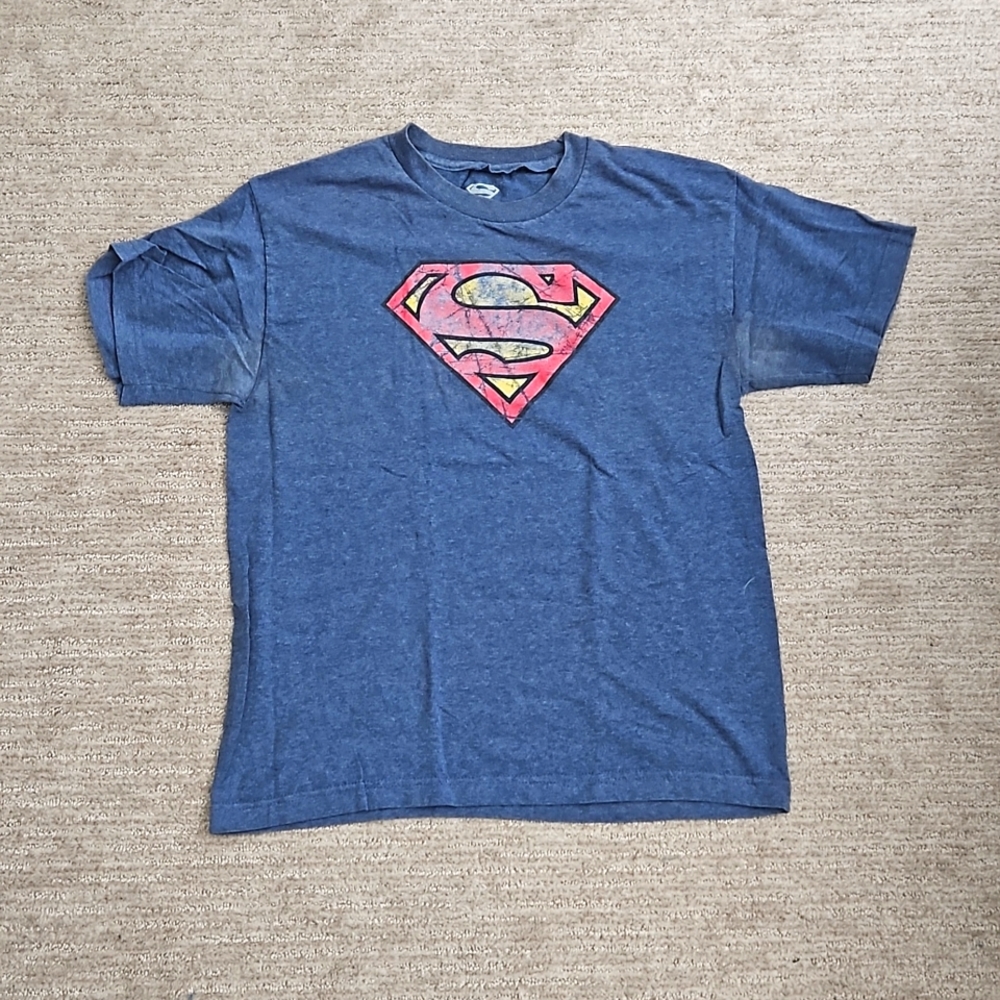Worn Superman Logo tee